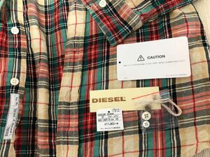 定価19,580円(美品)DIESEL 長袖シャツ チェック柄 XSサイズ 50%オフ