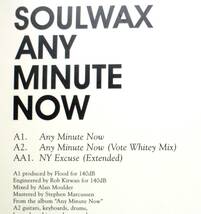 試聴レア12inch. 2 MANY DJ'S SOULWAX/ANY MINUTE NOW□punk エレクトロ New Wave ロンドンナイト_画像3