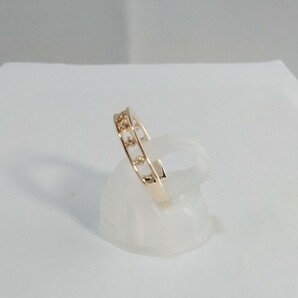 K10YGダイヤリング！0.05ct.位。「4℃」。の画像6