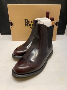 【新品】Dr.Martens CHELSEA BOOT FLORA CHERRY RED UK6.0 25.0㎝ ドクターマーチン レディース チェルシー フローラ ブラック サイドゴア