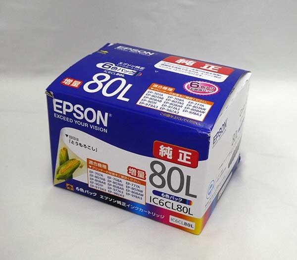 日本最級 EPSON EPSON インクカートリッジ IC6CL80L IC6CL80L 新品 9箱