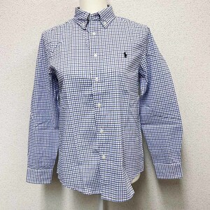 新品 POLO RALPH LAUREN ポロラルフローレン ギンガムチェックシャツ ボーイズＬサイズ L.ブルー