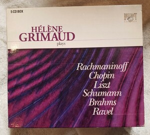 HELENE GRIMAUD Plays Rachmaninoff,Chopin,Listz,Schumann,Brahms,Ravel 5CD Brilliant Classics 92117