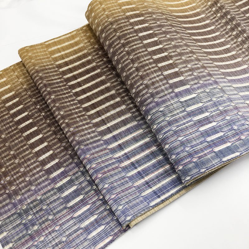 ◇きものマーチ◇逸品みなみ修郎芭蕉布袋帯全通作家物長尺◇未使用品
