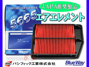 ゼスト JE1 JE2 H18/3～H24/11 エアエレメント エアー フィルター クリーナー パシフィック工業 BlueWay