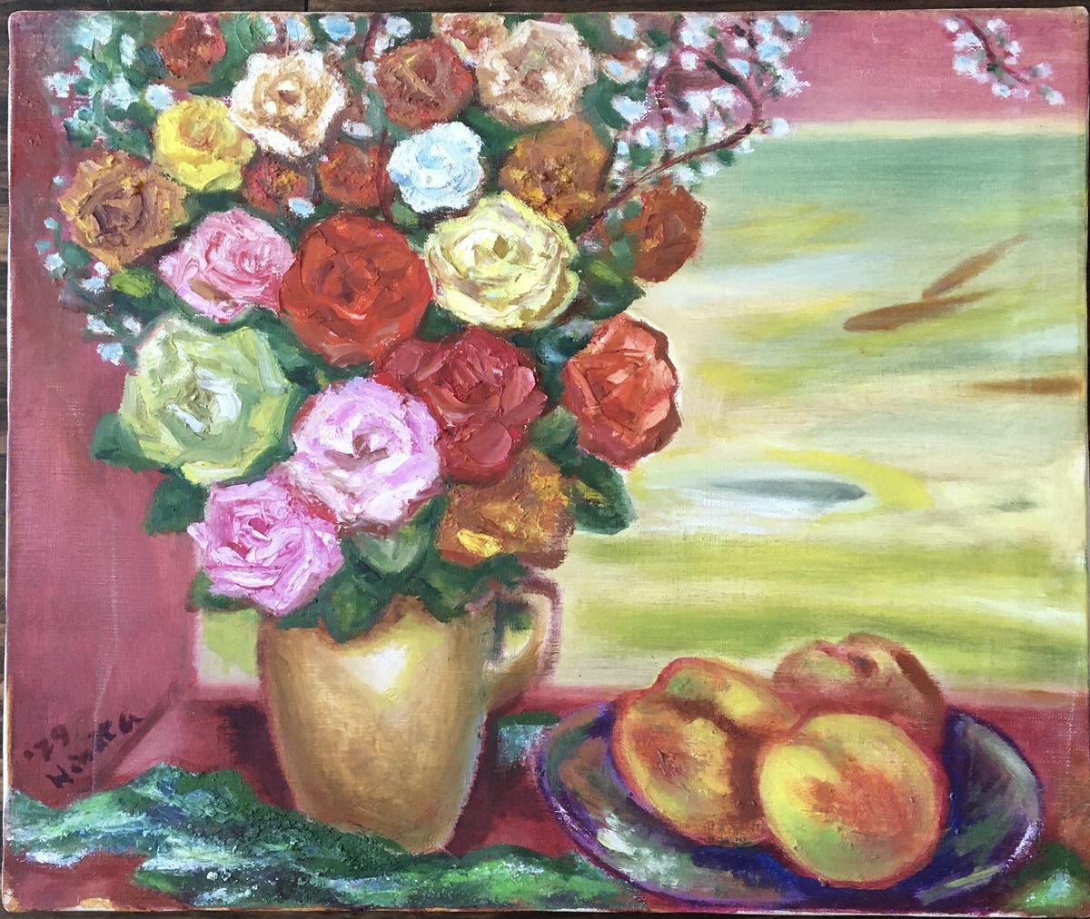愛用 - オリジナル 絵画 油彩 ヘーム 花と果物 - www.azuma-kogyo.co.jp