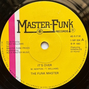 【試聴 7inch】The Funk Masters / It's Over 7インチ 45 muro koco フリーソウル Working Week Juliet Roberts