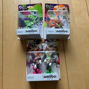 amiibo スプラトゥーン　アオリ　ホタル　ガール　オレンジ　グリーン　イカ　シオカラーズ 