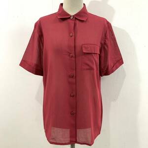 Christian Dior PRET-A-PORTER short sleeves shirt embroidery Logo one Point finest quality cotton red Christian Dior [ letter pack post service light mailing possible ]F