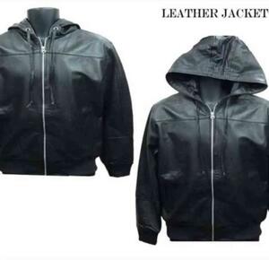 セール！　75％ＯＦＦ！SALE!　！　新品ソフトレザー　皮　本革　Basic スタイル レザージャケット 　　Leather Jacket サイズ　44　ラスト