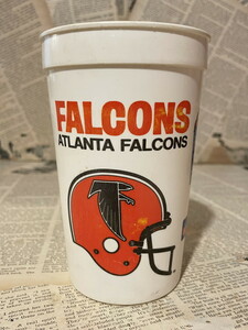 *1970 period / plastic cup / american football / Falcon z/ICEE/ prompt decision Vintage USA/NFL/Plastic Cup(70s/Falcons) OC-030