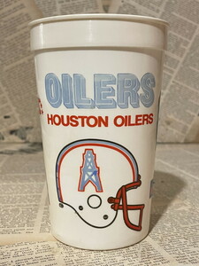 *1970 period / plastic cup / american football / euler z/ Titan z/ICEE/ prompt decision Vintage USA/NFL/Plastic Cup(70s/Oilers) OC-038