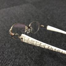 【フォーナインズ】本物 999.9 眼鏡 S-710T シルバー色系×白色系 度入り サングラス メガネ めがね メンズ レディース 日本製 送料520円_画像2