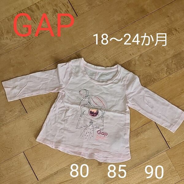 GAP　カメラガール　長袖　Tシャツ　ロンT80　85　90