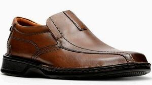 送料無料 Clarks 28cm ローファー ブラウン 軽量 ビジネス シューズ レザー 革 スーツ ブーツ スリッポン ゴア スニーカー JJJ151