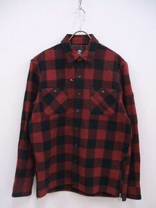 SOPHNET./Timberland FLANNEL CHECK SIDE ZIP SHIRT ネルシャツ サイドジップ レッド ソフネット/ティンバーランド 2-0107T F86598