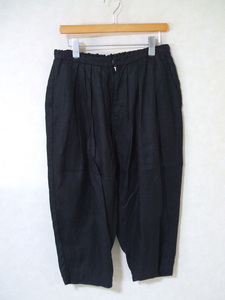 OUVERT LINEN Twill C.C加工ワーカーズバルーンパンツ サイズF パンツ ブラック レディース オヴェール 2-1017M 203074