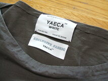 YAECA WRAP DRESS S/S 98706 サイズM ワンピース チャコールグレー レディース ヤエカ 2-0717S 198653_画像3
