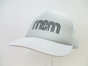 M&M プリントメッシュキャップ ロゴ キャップ グレー ブラック メンズ エムアンドエム 2-1015G F89918