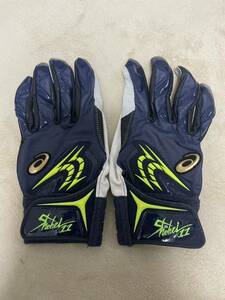  large . sho flat player Asics batting glove leather gloves supplied goods Hokkaido Nippon-Ham Fighters enzerusWBC samurai Japan doja-s