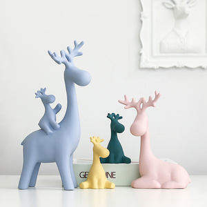  new goods decoration thing ornament deer ... one house present ma Caro n color Home wear pretty living entranceway B type 
