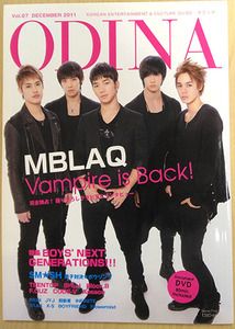 ODINA Vol.07　2011 MBLAQ SM☆SH MBLAQ SM☆SH TEENTOP F.cuz SHU-I Block.B F.CUZ Apeace