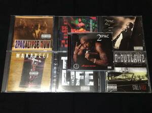 2PAC7枚ALL EYEZ ON ME/ME AGAINST THE WORLD/STRICTLY4MY N.I.G.G.A.Z/2PACALYPSE NOW/DR.DRE SNOOP DOGG GANGSTA G-RAPウェッサイG-FUNK