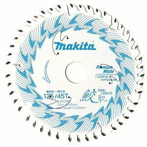 マキタ makita 鮫肌 プレミアム ホワイト 木工用 125mm チップソー ブレード 45P A-71700 丸鋸 マルノコ 替刃 建築 大工 造作 切断 内装