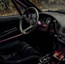 【Newホーンボタン】 DND Performance Interior　フルカーボン　カーボンケブラー　イエロー　89ｍｍディープ USDM ステアリング ハンドル_画像3