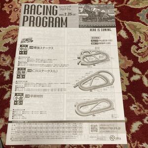 JRAレーシングプログラム2023.2.25(土)仁川ステークス(L)、幕張ステークス、早鞆特別