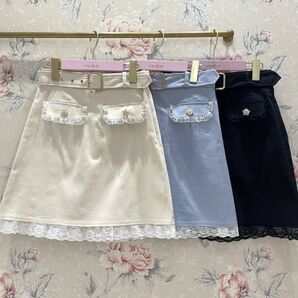 【新品タグつき】evelyn 裾レーススカート