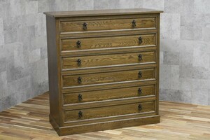 PB3CK45c Kobe . furniture . wistaria furniture 6do lower W111cm wide chest 6 step arrangement chest of drawers drawer .. Classic modern costume chest adjustment chest of drawers 