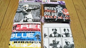 ☆　東映特撮ヒーロー Tシャツコレクション ゴレンジャー ギャバン 仮面ライダー ハカイダー ４個セット フリーサイズ　グッズ　☆