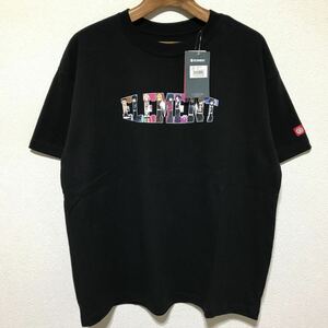 [即決古着]鬼滅の刃×ELEMENT(エレメント)/コラボTシャツ/ブラック/Mサイズ/未使用/タグ付き