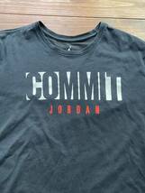 NIKE JORDAN DRI FIT ナイキ ジョーダン Tシャツ y2k 古着 グランジ COMMIT バスケットボール NSW_画像2