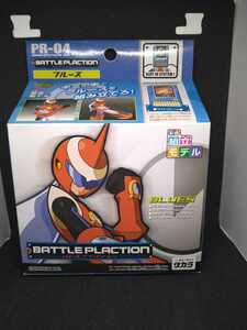 説明必読 ロックマンエグゼ ブルース PR-04 バトルプラクション タカラ プラモデル ワイドブレード バトルチップ 彩色組立モデル