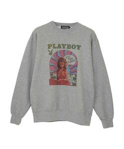 新品 大人気！希少！HYS×PLAYBOY スウェット【PLAYBOY YOUTH】 グレートップ L