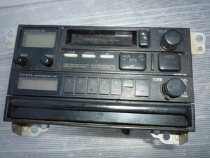 トヨタ スターレット EP91 純正オーディオ ラジオセット カップホルダー付き 大変希少です