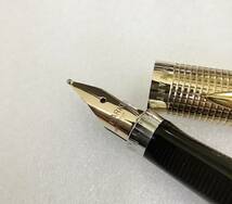 美品 PAKER × TIFFANY 万年筆 14金無垢 パーカー75 ペン先14k 希少品 ティファニー parker75 fountainpen_画像8