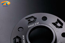 ハブリング付スペーサー D-SLIT 3mm 2枚入り 100-5H 67-56mm DIGICAM デジキャン ホイールスペーサー 5穴 ハブ付 ハブ一体型 ブラック_画像3