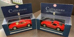 AS0327-J01 未開封 昭和シェル FERRARIフェラーリ ミニカー模型 250GTO DINOディーノ 2台まとめて Collezione 同梱不可