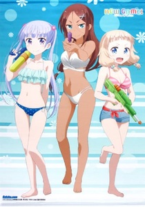 NEW GAME! Blu-ray/DVD 第4巻～第6巻 げっちゅ屋連動購入特典 青葉＆うみこ＆ねね オリジナルB2タペストリー