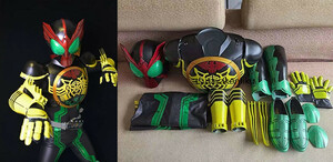  high quality new work Kamen Rider o-z000taja dollar combo zentai suit * cosplay + shoes + mask all set 