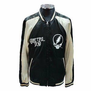 ◆中古品◆OF THENEIGE STYLE greatful dead/スカジャン ジャンパー 黒 サイズ:44 R35227NB