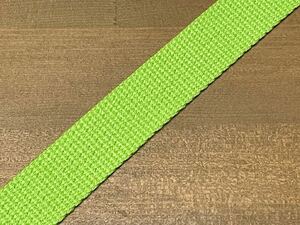 【新品】アクリルテープ　グリーン　2ミリ厚　25ミリ巾　カバン用テープ　持ち手テープ　カラーテープ　170円/1ｍ　緑　黄緑