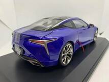 レクサス特注 1/18 レクサス LEXUS LC 500h ブルー J01-3-005_画像4