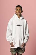 新品未使用 完売品 POPEYE ポパイ Logo Hoodie / ロゴフーディー パーカー グレー 正規品 XLサイズ 送料無料_画像5