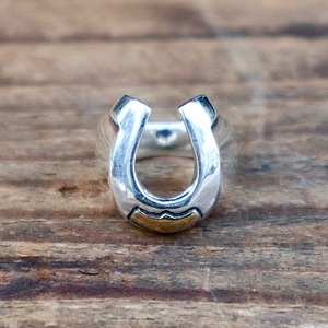  size 13 galciagarusia hose shoe silver pin key ring R-MHS001SB Horseshoe RING SMALL