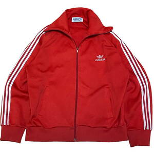 80s adidas спортивная куртка красный × белый джерси Adidas to зеркальный . il Logo вышивка Parker жакет 80 годы Vintage 