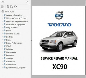 ボルボ　XC90　 ワークショップマニュアル 整備書 ボディー修理 修理書 配線図